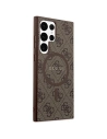 Kup Etui Guess GUHMS24LG4GFRW Samsung Galaxy S24 Ultra hardcase 4G Collection Leather Metal Logo MagSafe hnědý/brown - GUE3325 - {ean13} - Sklep Home Screen