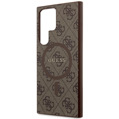 Kup Etui Guess GUHMS24LG4GFRW Samsung Galaxy S24 Ultra hardcase 4G Collection Leather Metal Logo MagSafe hnědý/brown - GUE3325 - {ean13} - Sklep Home Screen