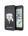 Karl Lagerfeld KLHCI8LDLHBK iPhone 7/8 Plus černý/black Iconic Glitter Karl`s Head