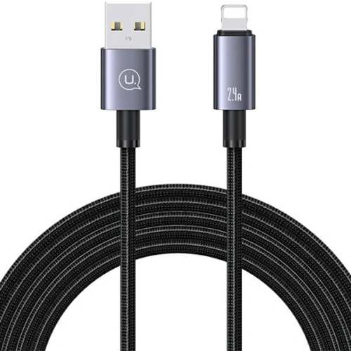 Kup Kabel USAMS US-SJ669 USB-A / Lightning 2,4A 2m Rychlé nabíjení ocelový/rezavý - USA1049 - {ean13} - Sklep Home Screen