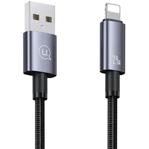 Kup Kabel USAMS US-SJ669 USB-A / Lightning 2,4A 2m Fast Charging stalowy/tarnish - USA1049 - {ean13} - Sklep Home Screen