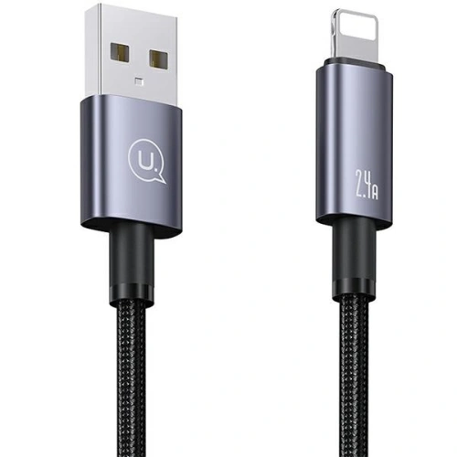 Kup Kabel USAMS US-SJ669 USB-A / Lightning 2,4A 2m Rychlé nabíjení ocelový/rezavý - USA1049 - {ean13} - Sklep Home Screen