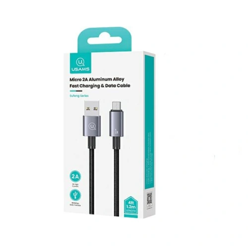 Kup Kabel USAMS US-SJ668 USB-A / Micro-USB 2A 1,2m Rychlé nabíjení ocelový/rezavý - USA1050 - {ean13} - Sklep Home Screen