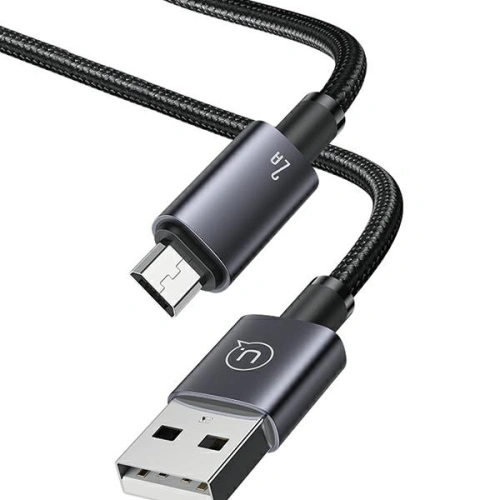 Kup Kabel USAMS US-SJ670 USB-A / Micro-USB 2A 2m Rychlé nabíjení ocelový/rezavý - USA1051 - {ean13} - Sklep Home Screen