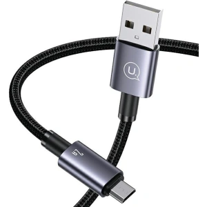 Kup Kabel USAMS US-SJ670 USB-A / Micro-USB 2A 2m Fast Charging stalowy/tarnish - USA1051 - {ean13} - Sklep Home Screen