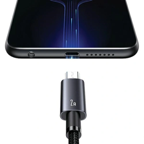 Kup Kabel USAMS US-SJ670 USB-A / Micro-USB 2A 2m Rychlé nabíjení ocelový/rezavý - USA1051 - {ean13} - Sklep Home Screen