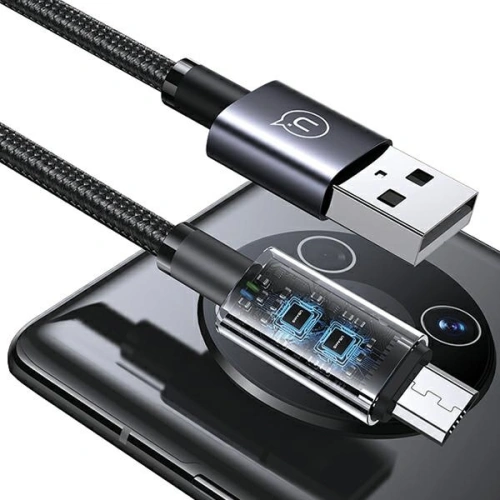 Kup Kabel USAMS US-SJ670 USB-A / Micro-USB 2A 2m Rychlé nabíjení ocelový/rezavý - USA1051 - {ean13} - Sklep Home Screen