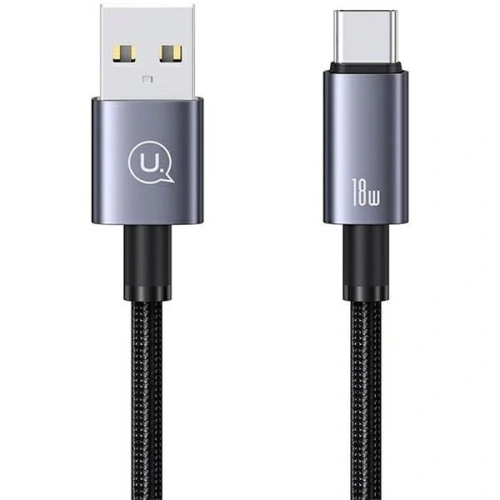Kup Cablu USAMS US-SJ680 USB-A / USB-C 3A 0,25m Încărcare rapidă oțel/întunecat - USA1052 - {ean13} - Sklep Home Screen