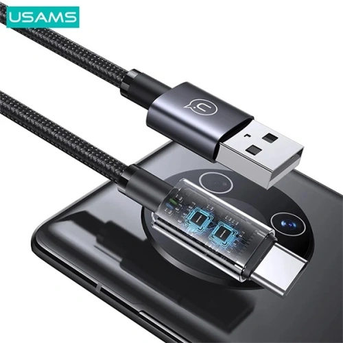 Kup Cablu USAMS US-SJ680 USB-A / USB-C 3A 0,25m Încărcare rapidă oțel/întunecat - USA1052 - {ean13} - Sklep Home Screen
