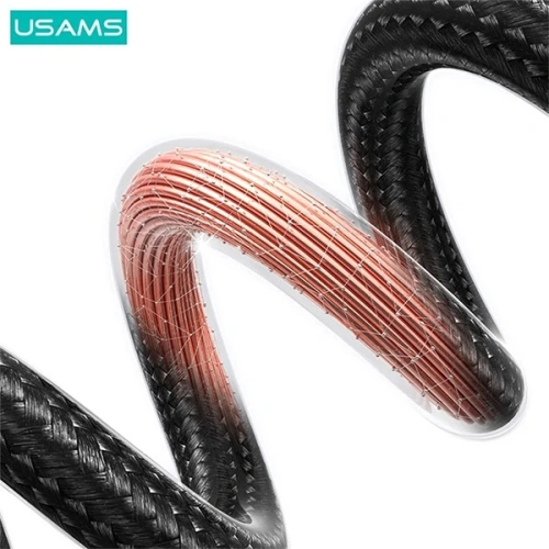 Kup Kabel USAMS US-SJ680 USB-A / USB-C 3A 0,25m Fast Charging stalowy/tarnish - USA1052 - {ean13} - Sklep Home Screen