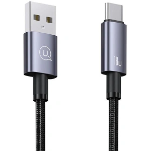 Kup Kabel USAMS US-SJ663 USB-A / USB-C 3A 1,2m Fast Charging stalowy/tarnish - USA1053 - {ean13} - Sklep Home Screen