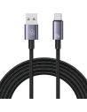 Kabel USAMS US-SJ666 USB-A / USB-C 3A 2m Fast Charging stalowy/tarnish
