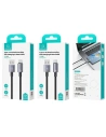 Kup Kabel USAMS US-SJ666 USB-A / USB-C 3A 2m rychlé nabíjení ocelový/rezavý - USA1054 - {ean13} - Sklep Home Screen