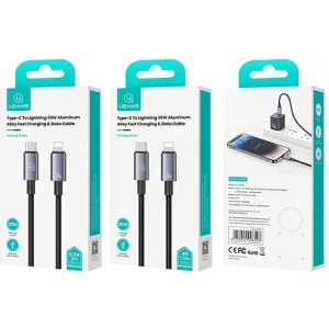 Kup Kabel USAMS US-SJ662 USB-C / Lightning 30W 1,2m Fast Charging stalowy/tarnish - USA1055 - {ean13} - Sklep Home Screen