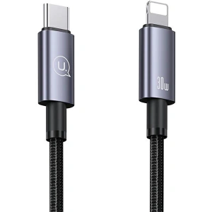 Kabel USAMS US-SJ665 USB-C / Lightning 30W 2m Schnellladung Stahl/Verfärbung