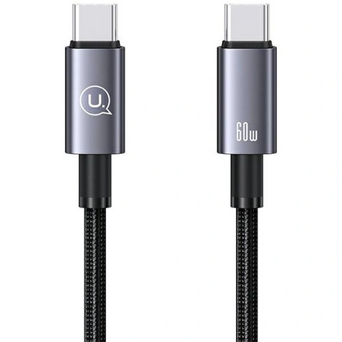 Kup Cablu USAMS US-SJ678 USB-C / USB-C 60W 0,25m Încărcare rapidă oțel/întunecat - USA1057 - {ean13} - Sklep Home Screen