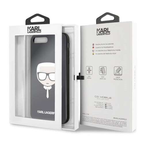 Kup Karl Lagerfeld KLHCI8LDLHBK iPhone 7/8 Plus černý/black Iconic Glitter Karl`s Head - KLD086BLK - {ean13} - Sklep Home Screen