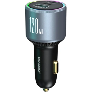 Kup Ładowarka samochodowa Joyroom JR-CCN07 USB-A, 2xUSB-C 120W + kabel USB-C 100W ciemnoszara - JYR969 - {ean13} - Sklep Home Screen