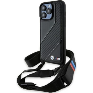 Kup Case BMW BMHCP15X23PSCCK Apple iPhone 15 Pro Max Hardcase M Edition Carbon Stripe & Strap schwarz/black - BMW612 - {ean13} - Sklep Home Screen