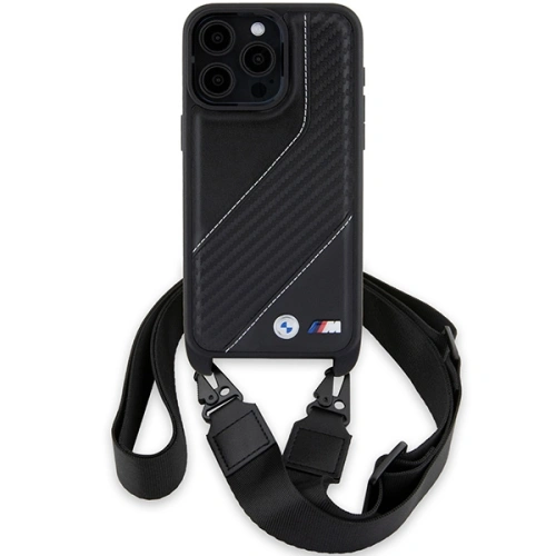 Kup Etui BMW BMHCP15X23PSCCK Apple iPhone 15 Pro Max hardcase M Edition Carbon Stripe & Strap negru/black - BMW612 - {ean13} - Sklep Home Screen