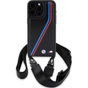 Kup Etui BMW BMHCP15X23PSVTK Apple iPhone 15 Pro Max hardcase M Edition Carbon Tricolor Lines & Strap černý/black - BMW613 - {ean13} - Sklep Home Screen