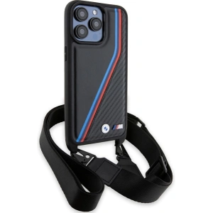 Kup Etui BMW BMHCP15X23PSVTK Apple iPhone 15 Pro Max hardcase M Edition Carbon Tricolor Lines & Strap černý/black - BMW613 - {ean13} - Sklep Home Screen