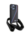 Buy BMW BMHCP15X23PSVTK Apple iPhone 15 Pro Max hardcase M Edition Carbon Tricolor Lines & Strap black - BMW613 - {ean13} - Home Screen Store Europe