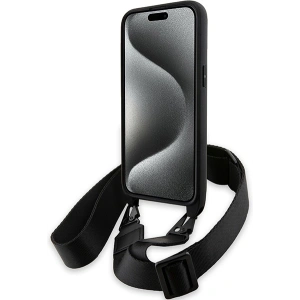 Kup Case BMW BMHCP15X23PSVTK Apple iPhone 15 Pro Max Hardcase M Edition Carbon Tricolor Lines & Strap schwarz/black - BMW613 - {ean13} - Sklep Home Screen