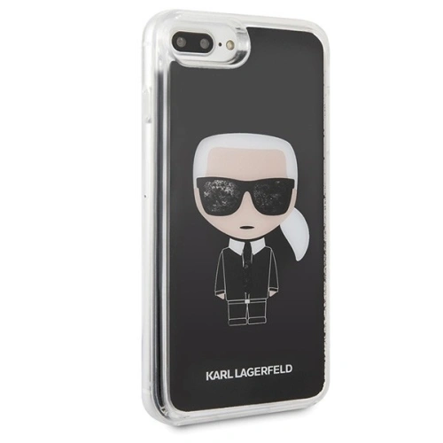 Kup Karl Lagerfeld KLHCI8LICGBK iPhone 7/8 Plus schwarz/schwarz Iconic Glitter - KLD087BLK - {ean13} - Sklep Home Screen