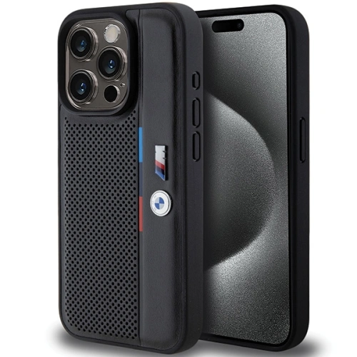 Kup Etui BMW BMHCP15X23PUPVK Apple iPhone 15 Pro Max hardcase Perforated Tricolor Line černý/black - BMW614 - {ean13} - Sklep Home Screen
