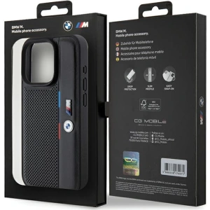 Kup Etui BMW BMHCP15X23PUPVK Apple iPhone 15 Pro Max hardcase Perforated Tricolor Line černý/black - BMW614 - {ean13} - Sklep Home Screen