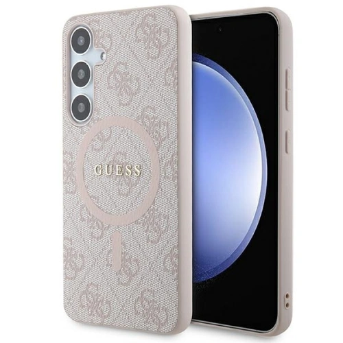 Kup Etui Guess GUHMS24MG4GFRP Samsung Galaxy S24+ Plus hardcase 4G Collection Leather Metal Logo MagSafe różowy/pink - GUE3326 - {ean13} - Sklep Home Screen
