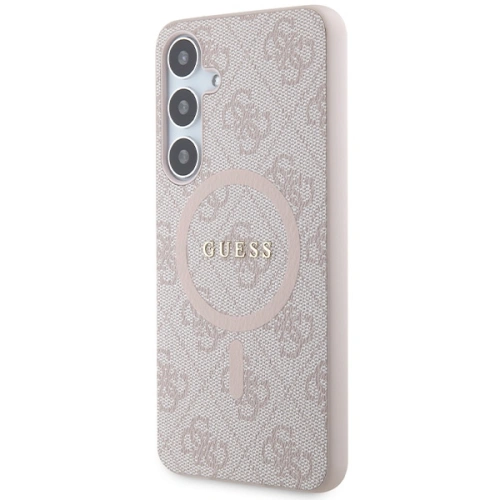 Kup Etui Guess GUHMS24MG4GFRP Samsung Galaxy S24+ Plus hardcase 4G Collection Leather Metal Logo MagSafe różowy/pink - GUE3326 - {ean13} - Sklep Home Screen