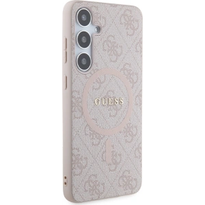 Kup Etui Guess GUHMS24MG4GFRP Samsung Galaxy S24+ Plus hardver tok 4G Gyűjtemény Bőr Fém Logó MagSafe rózsaszín/pink - GUE3326 - {ean13} - Sklep Home Screen