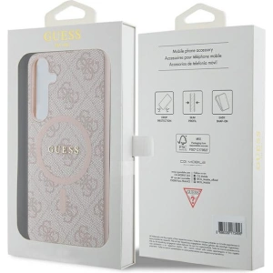 Kup Etui Guess GUHMS24MG4GFRP Samsung Galaxy S24+ Plus hardver tok 4G Gyűjtemény Bőr Fém Logó MagSafe rózsaszín/pink - GUE3326 - {ean13} - Sklep Home Screen