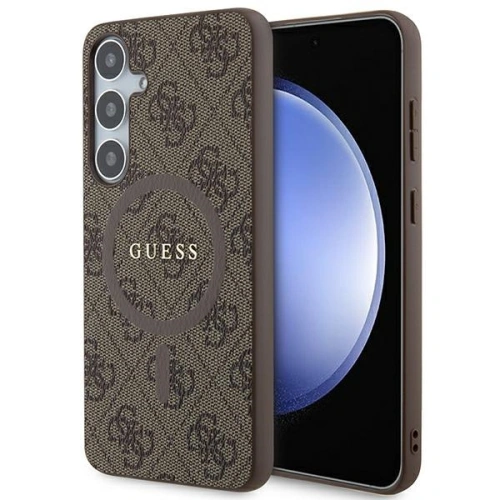 Kup Case Guess GUHMS24MG4GFRW Samsung Galaxy S24+ Plus Hartschale 4G Collection Leder Metall-Logo MagSafe braun/brown - GUE3327 - {ean13} - Sklep Home Screen