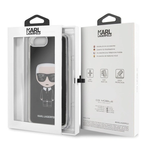 Kup Karl Lagerfeld KLHCI8LICGBK iPhone 7/8 Plus černý/black Iconic Glitter - KLD087BLK - {ean13} - Sklep Home Screen