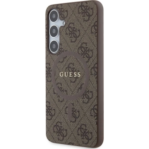 Kup Etui Guess GUHMS24MG4GFRW Samsung Galaxy S24+ Plus hardcase 4G Collection Leather Metal Logo MagSafe brązowy/brown - GUE3327 - {ean13} - Sklep Home Screen