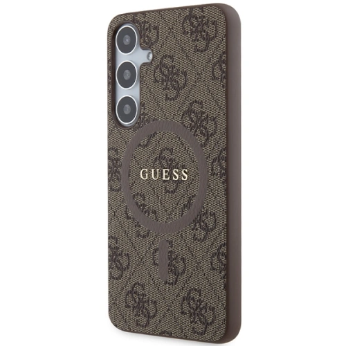 Kup Case Guess GUHMS24MG4GFRW Samsung Galaxy S24+ Plus Hartschale 4G Collection Leder Metall-Logo MagSafe braun/brown - GUE3327 - {ean13} - Sklep Home Screen
