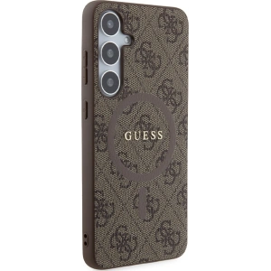 Kup Etui Guess GUHMS24MG4GFRW Samsung Galaxy S24+ Plus hardcase 4G Collection Leather Metal Logo MagSafe brązowy/brown - GUE3327 - {ean13} - Sklep Home Screen