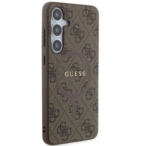 Kup Etui Guess GUHMS24MG4GFRW Samsung Galaxy S24+ Plus hardcase 4G Collection Leather Metal Logo MagSafe brązowy/brown - GUE3327 - {ean13} - Sklep Home Screen