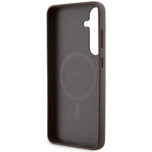Kup Case Guess GUHMS24MG4GFRW Samsung Galaxy S24+ Plus Hartschale 4G Collection Leder Metall-Logo MagSafe braun/brown - GUE3327 - {ean13} - Sklep Home Screen