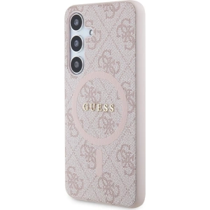 Kup Etui Guess GUHMS24SG4GFRP Samsung Galaxy S24 hardcase 4G Collection Leather Metal Logo MagSafe różowy/pink - GUE3328 - {ean13} - Sklep Home Screen