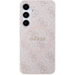 Kup Etui Guess GUHMS24SG4GFRP Samsung Galaxy S24 hardcase 4G Collection Leather Metal Logo MagSafe różowy/pink - GUE3328 - {ean13} - Sklep Home Screen