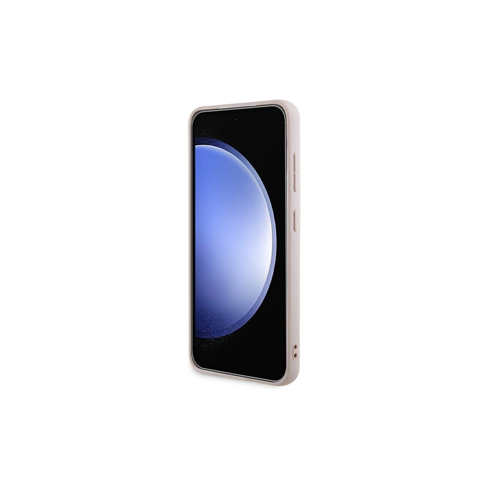 Etui Guess GUHMS24SG4GFRP Samsung Galaxy S24 hardcase 4G Collection Leather Metal Logo MagSafe różowy/pink