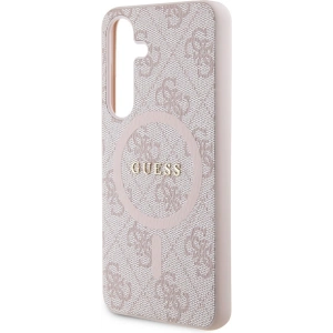 Kup Etui Guess GUHMS24SG4GFRP Samsung Galaxy S24 hardcase 4G Collection Leather Metal Logo MagSafe różowy/pink - GUE3328 - {ean13} - Sklep Home Screen