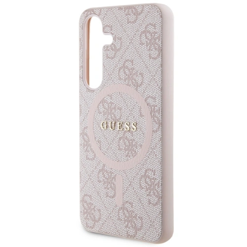 Kup Etui Guess GUHMS24SG4GFRP Samsung Galaxy S24 hardcase Colecția 4G Piele Metal Logo MagSafe roz/pink - GUE3328 - {ean13} - Sklep Home Screen