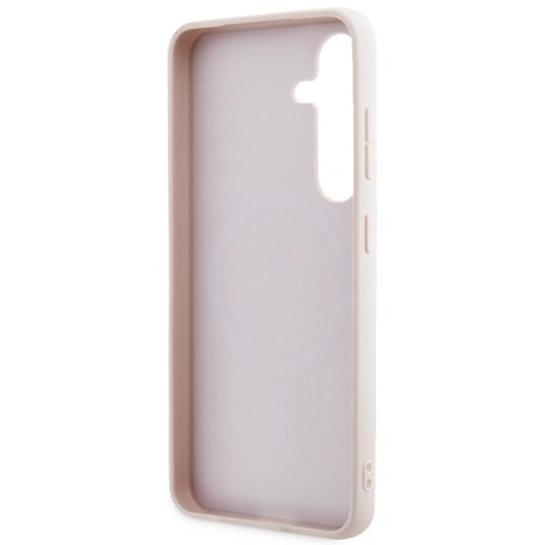 Kup Etui Guess GUHMS24SG4GFRP Samsung Galaxy S24 hardcase Colecția 4G Piele Metal Logo MagSafe roz/pink - GUE3328 - {ean13} - Sklep Home Screen
