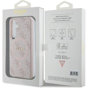 Kup Case Guess GUHMS24SG4GFRP Samsung Galaxy S24 Hartschale 4G Collection Leder Metall-Logo MagSafe rosa/pink - GUE3328 - {ean13} - Sklep Home Screen