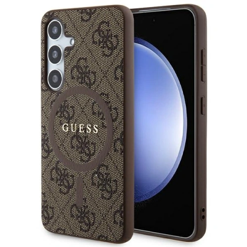 Kup Etui Guess GUHMS24SG4GFRW Samsung Galaxy S24 hardcase 4G Collection Leather Metal Logo MagSafe hnědý/brown - GUE3329 - {ean13} - Sklep Home Screen